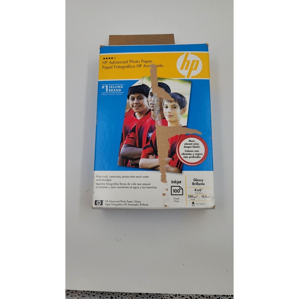 Hewlett‎ Packard Q6638A 4x6 inch Glossy Advanced Printer Paper - 100 Sheets Read